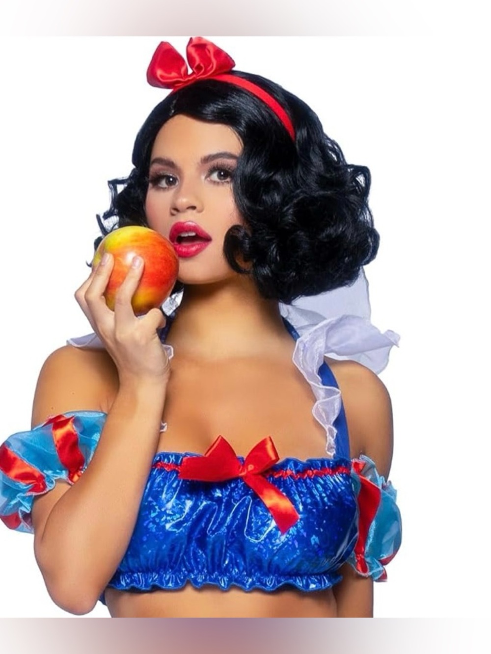 Leg Avenue Bad Apple Snow White Costume Women’s Large Halloween MISSING SKORT